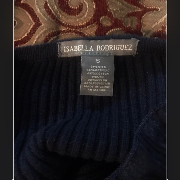 Sexy Unique Ruffle Navy Top Blouse - Picture 4 of 4